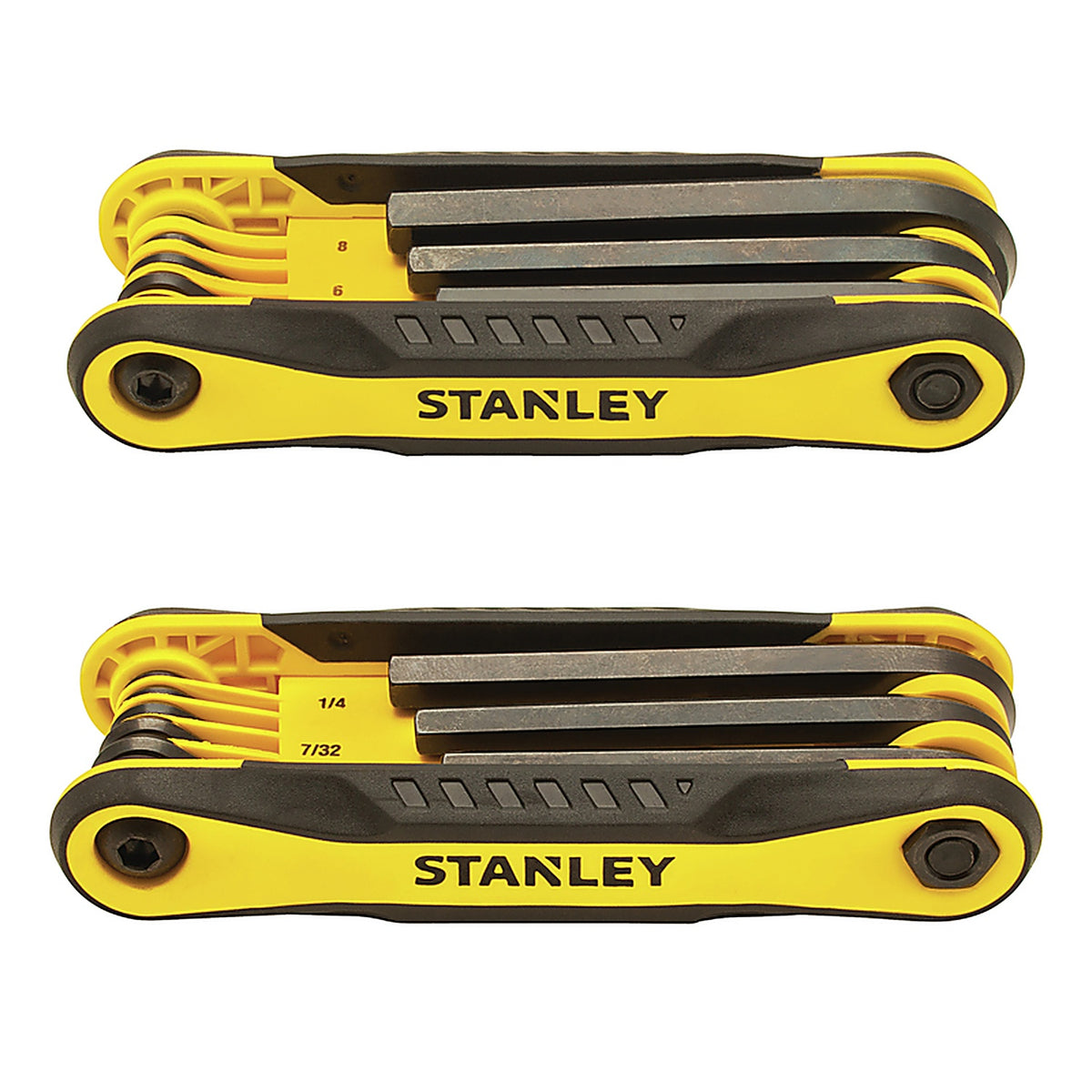 Stanley STHT71839 Multi-Size Metric and SAE Fold-Up Locking Hex Key Set 6.7 in. 17/pc.
