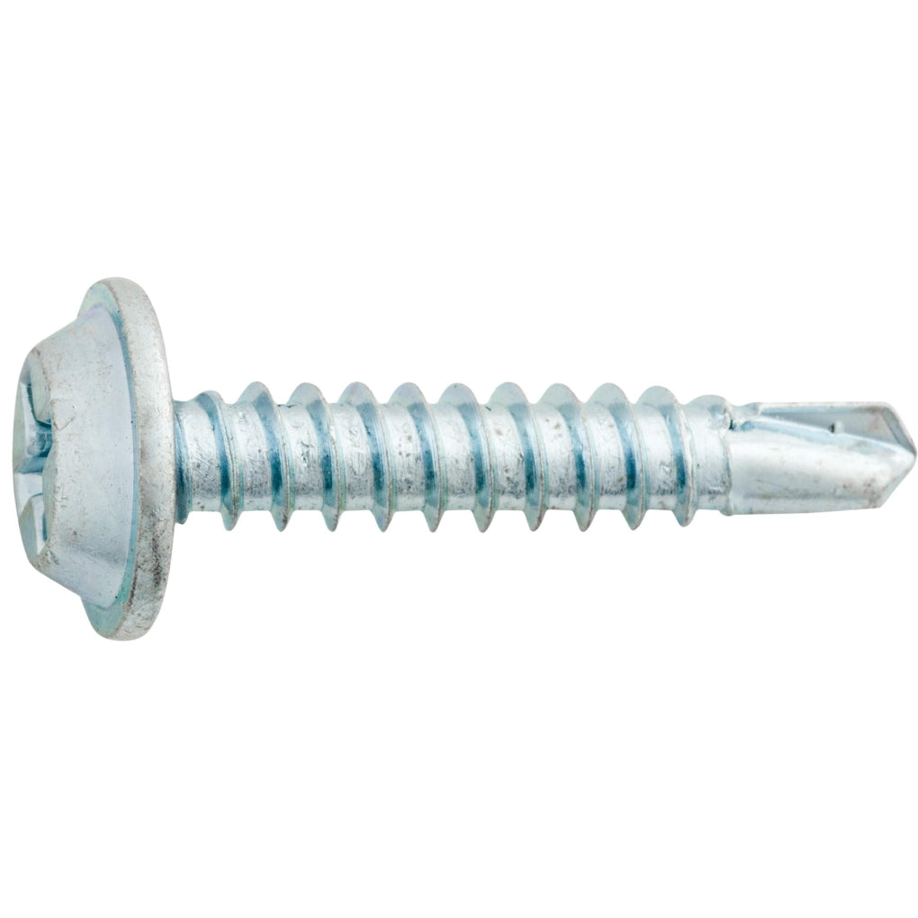 Auveco 24486 #8 X 7/8" Phillips Rd Washer Head Teks Tapping Screw Zinc