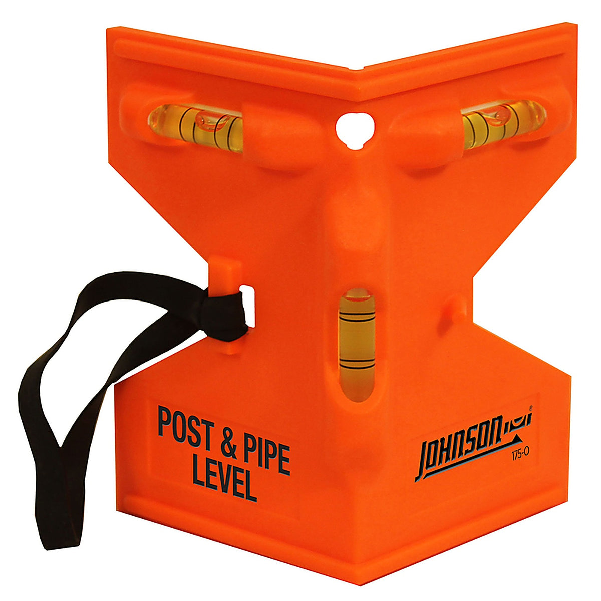 Johnson 175-O 9 in. Plastic Post and Pipe Level 3 vial