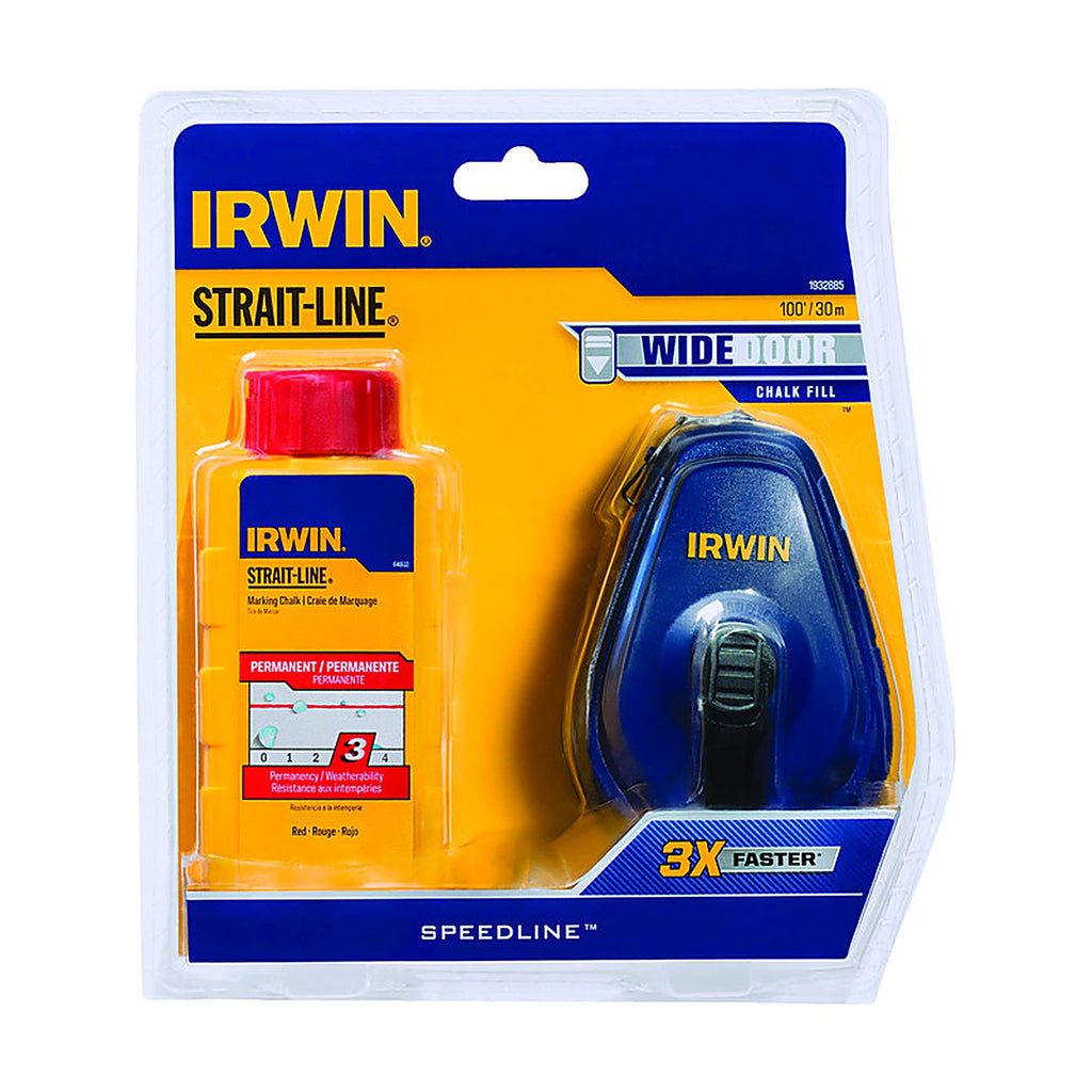 Irwin 1932885 Strait-Line Chalk and Reel Set 100 ft.