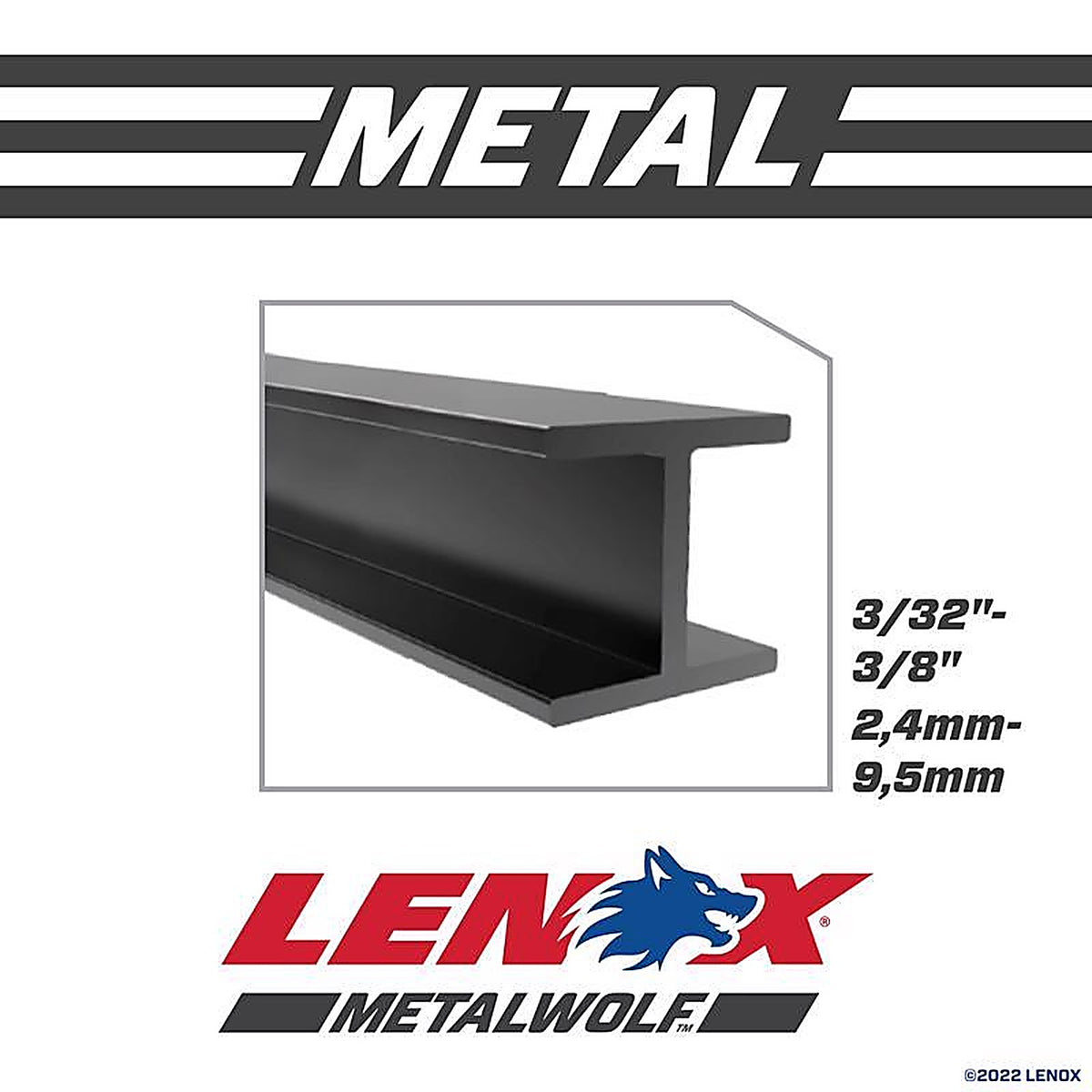 Lenox 22756OSB614R 6 in. Bi-Metal Reciprocating Saw Blade 14 TPI 1/Pack