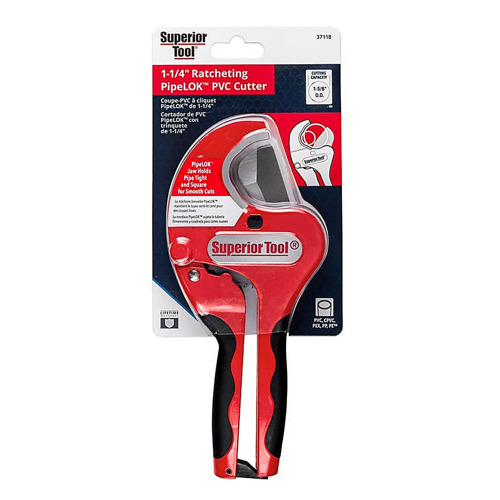 Superior Tool 37118 Cutter with Ratchet Handle Multicolored