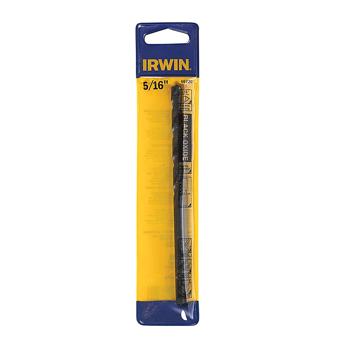 Irwin 66720ZR 5/16 in. x 6 in. L High Speed Steel Split Point Drill Bit 1/pc.