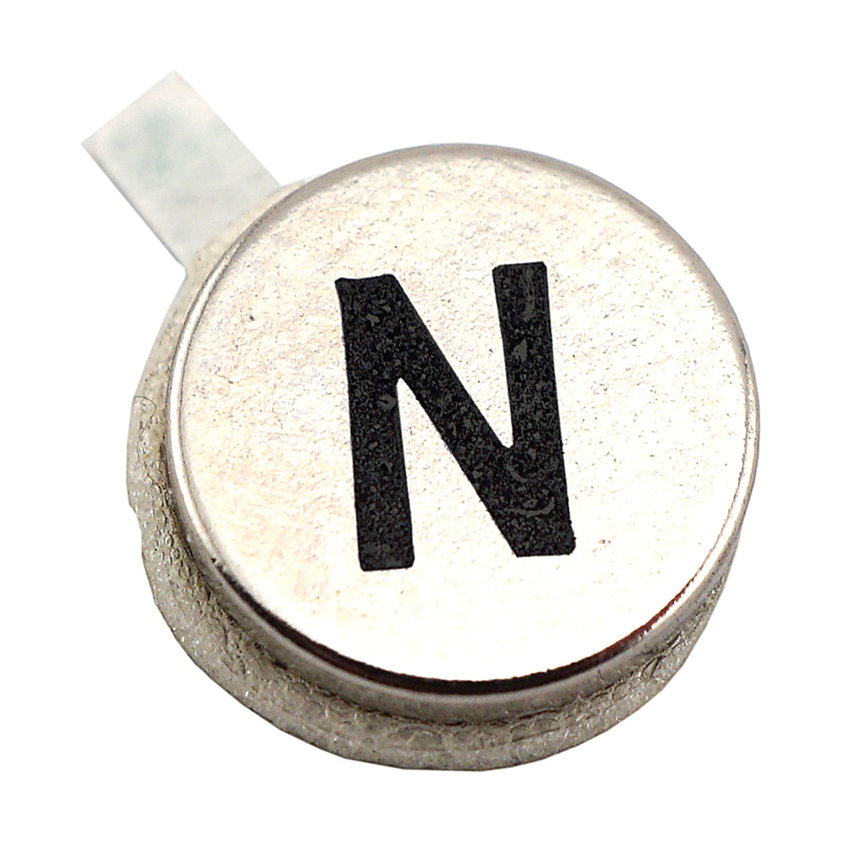 Master Magnetics 7526 0.375 in. Neodymium Disc Magnets with Adhesive 1.68 lb. pull 35 MGOe Silver 12/pc.