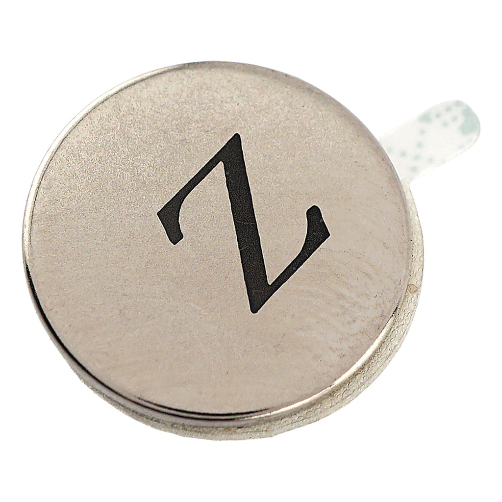 Master Magnetics 7528 0.75 in. Neodymium Disc Magnets with Adhesive 3.91 lb. pull Silver 5/pc.