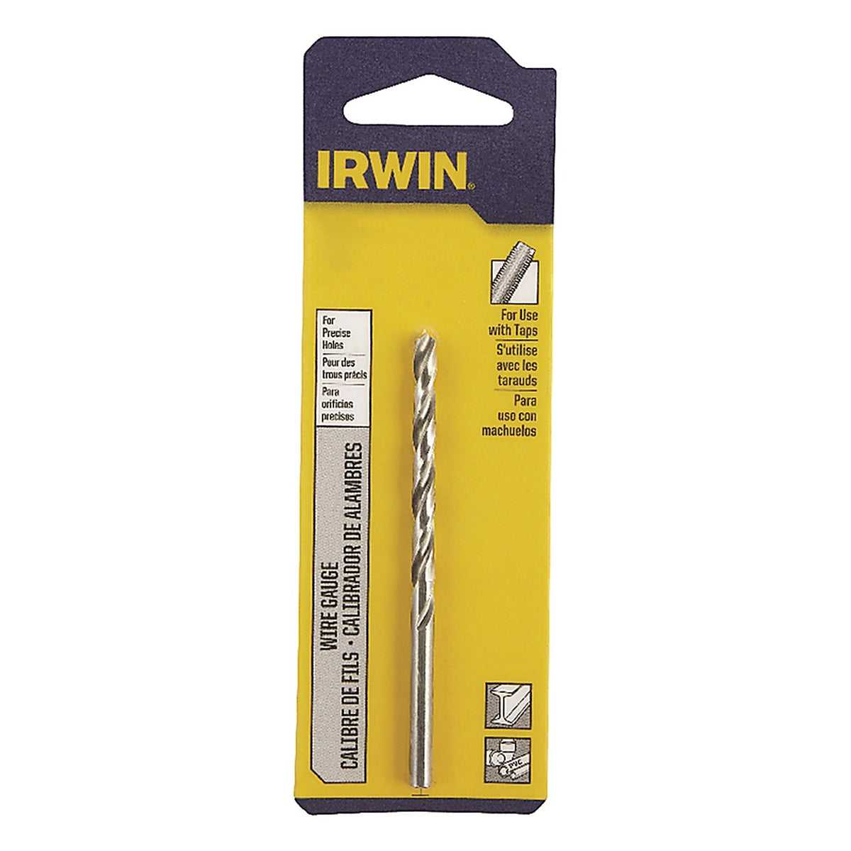 Irwin 81120ZR 2-1/8 in. x 3-1/4 in. L High Speed Steel Wire Gauge Bit 1/pc.