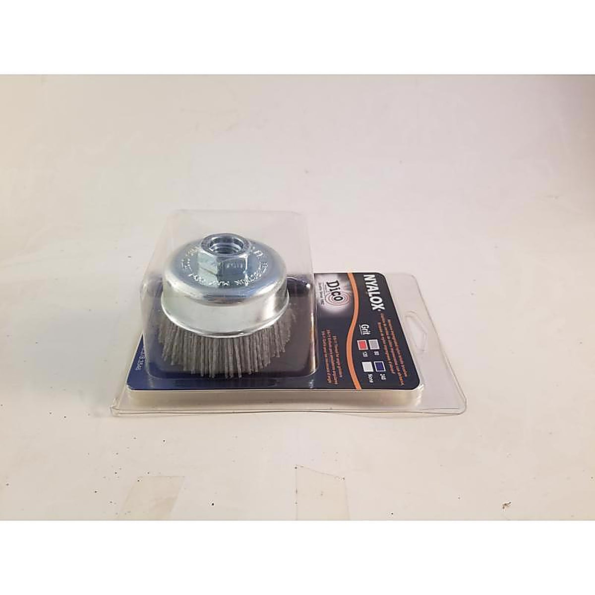 Dico 7200004 3 in. Dia. x 5/8-11 in. x 1/4 Dia. Crimped Nylon Mandrel Mounted Cup Brush 12500 rpm