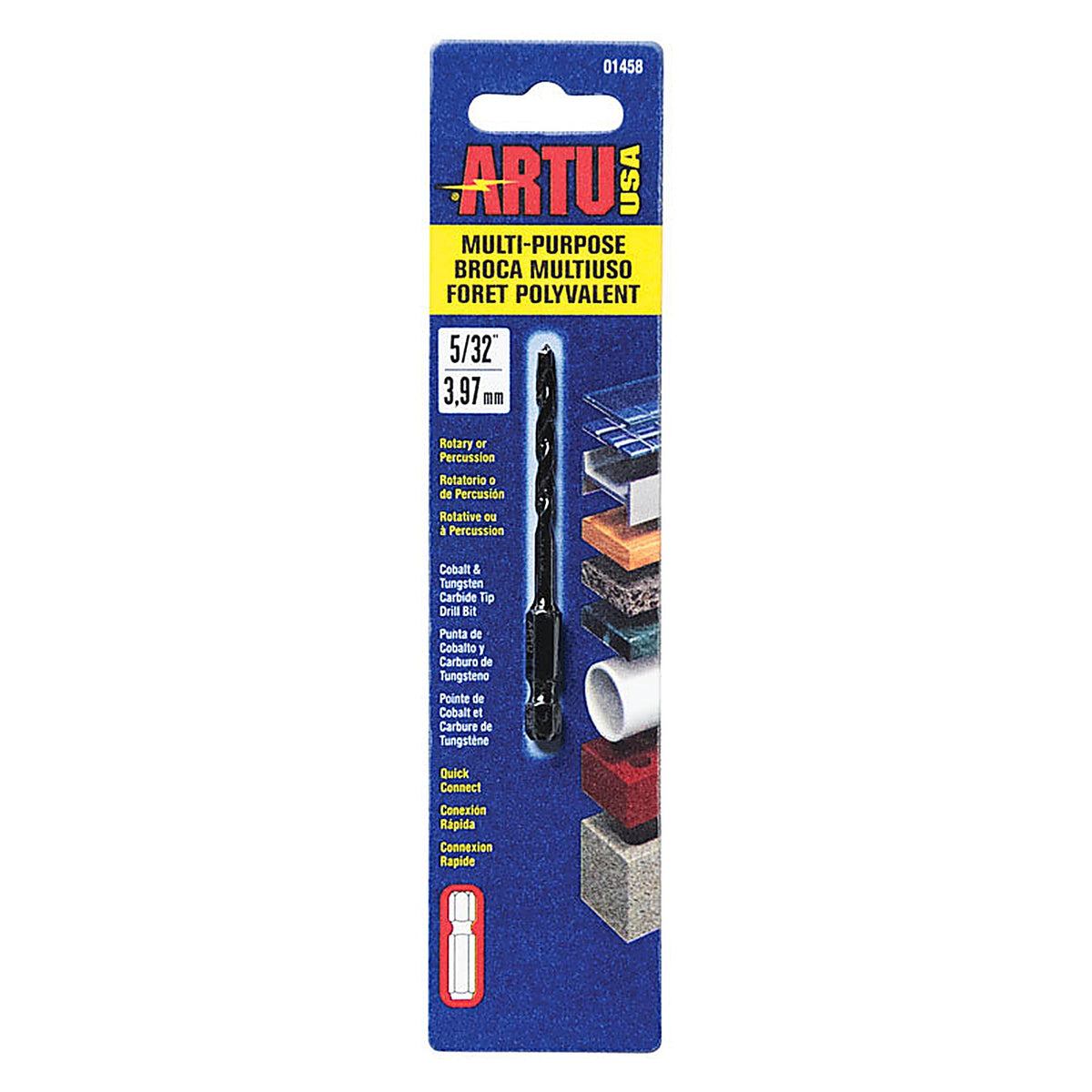 Artu 1458 5/32 in. x 3-1/8 in. L Tungsten Carbide Tipped Drill Bit 1/pc.