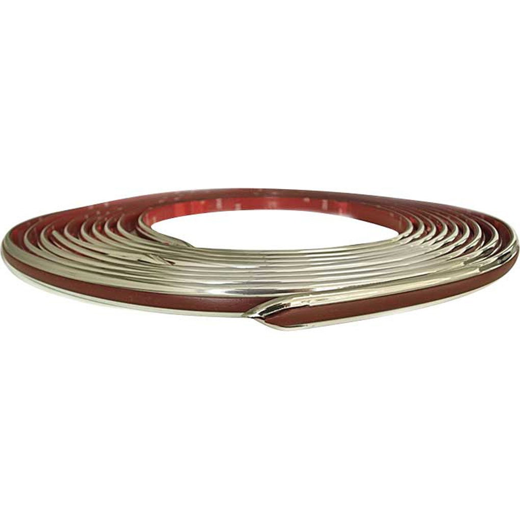 Cowles Protekto Trim 25-530-02 Series 5/8" Fine Line Molding, 2-13' Kit, White / Chrome