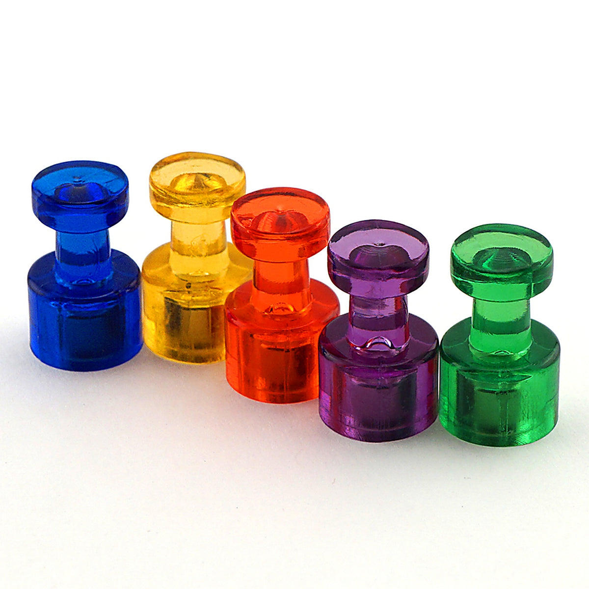 Master Magnetics 8013 .625 in. Neodymium Magnetic Push Pins 35 MGOe Assorted 10/pc.