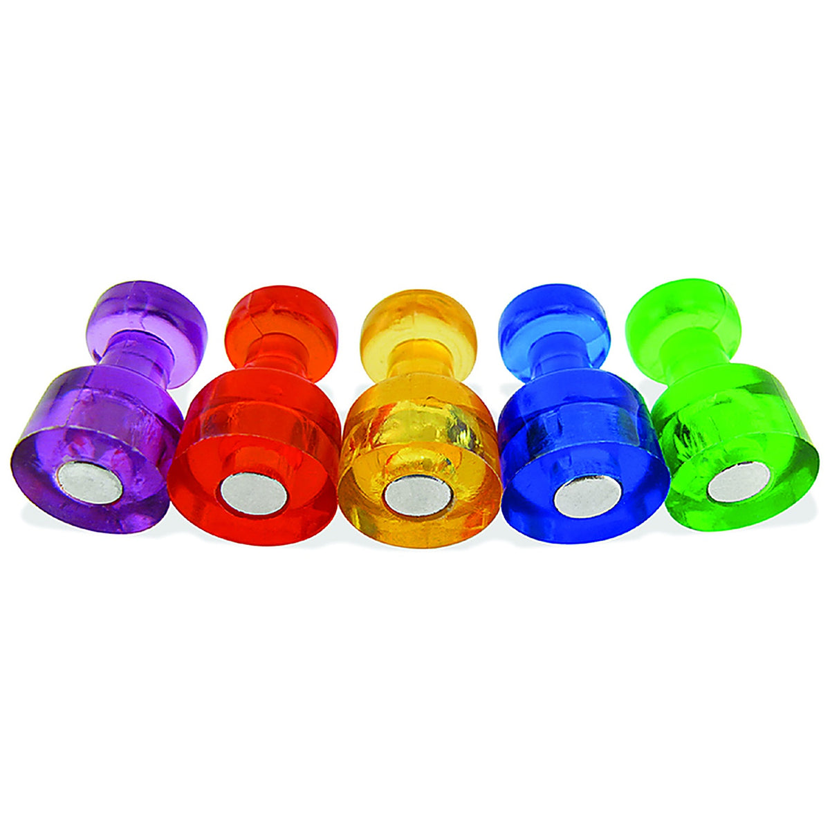Master Magnetics 8013 .625 in. Neodymium Magnetic Push Pins 35 MGOe Assorted 10/pc.