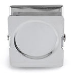 Master Magnetics 8018 1.125 in. Metal Square Magnetic Clips 5 lb. pull 3.4 MGOe Silver 4/pc.