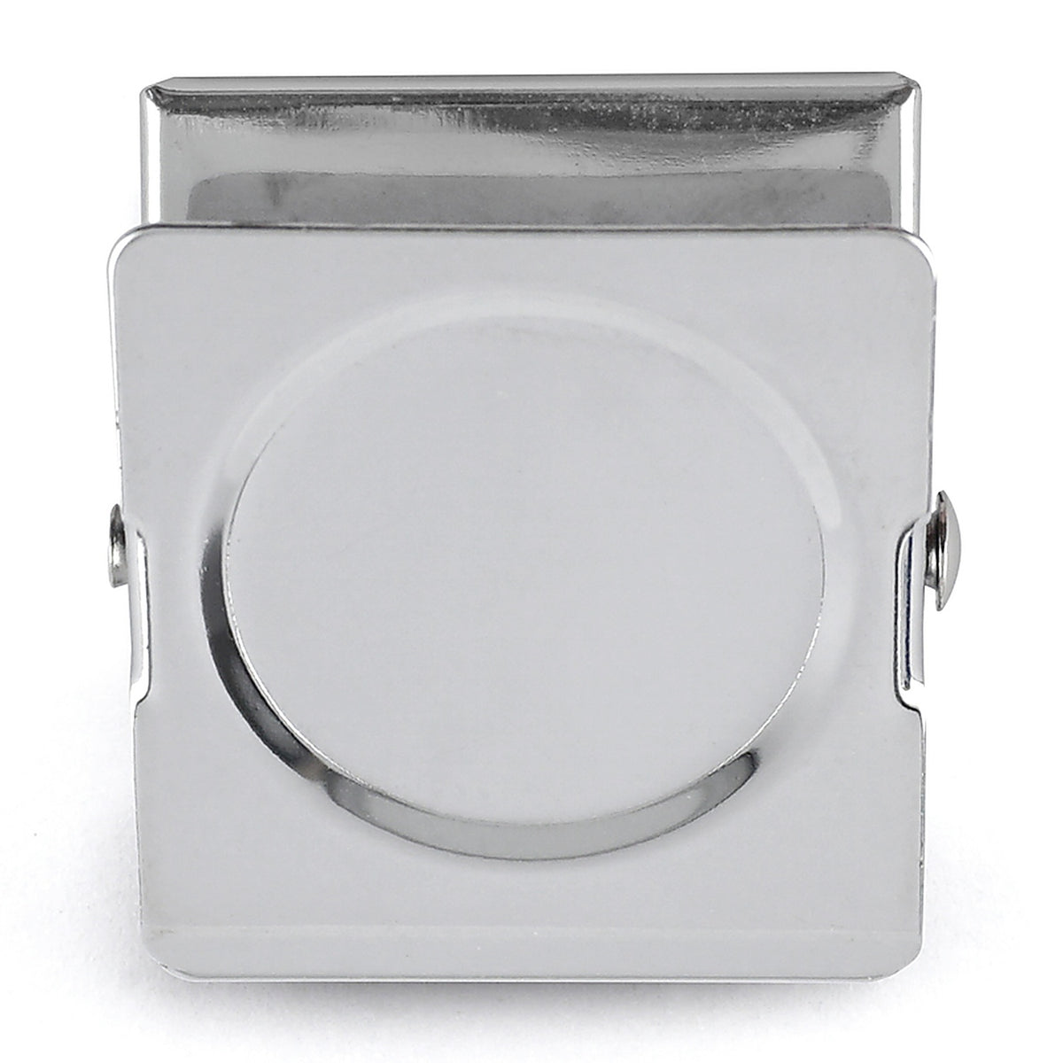 Master Magnetics 8018 1.125 in. Metal Square Magnetic Clips 5 lb. pull 3.4 MGOe Silver 4/pc.