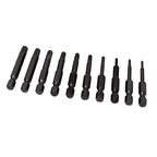 Eazypower 73249 Isomax Tamper Resistant Torx Multi Size x 1-15/16 in. L Impact Security Insert Bit Set
