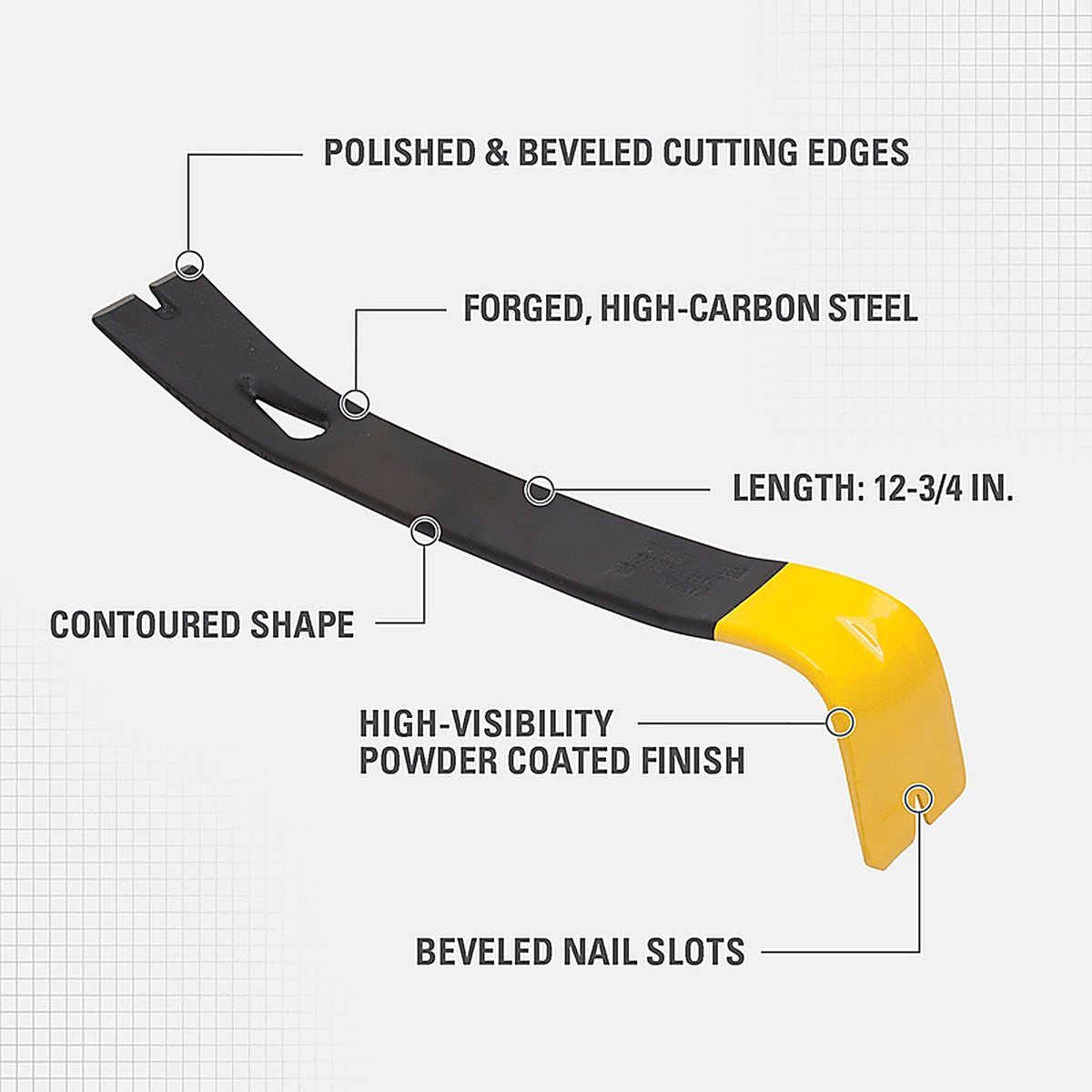 Stanley 55-515 Wonder Bar 12-3/4 in. Pry Bar 1/pc.