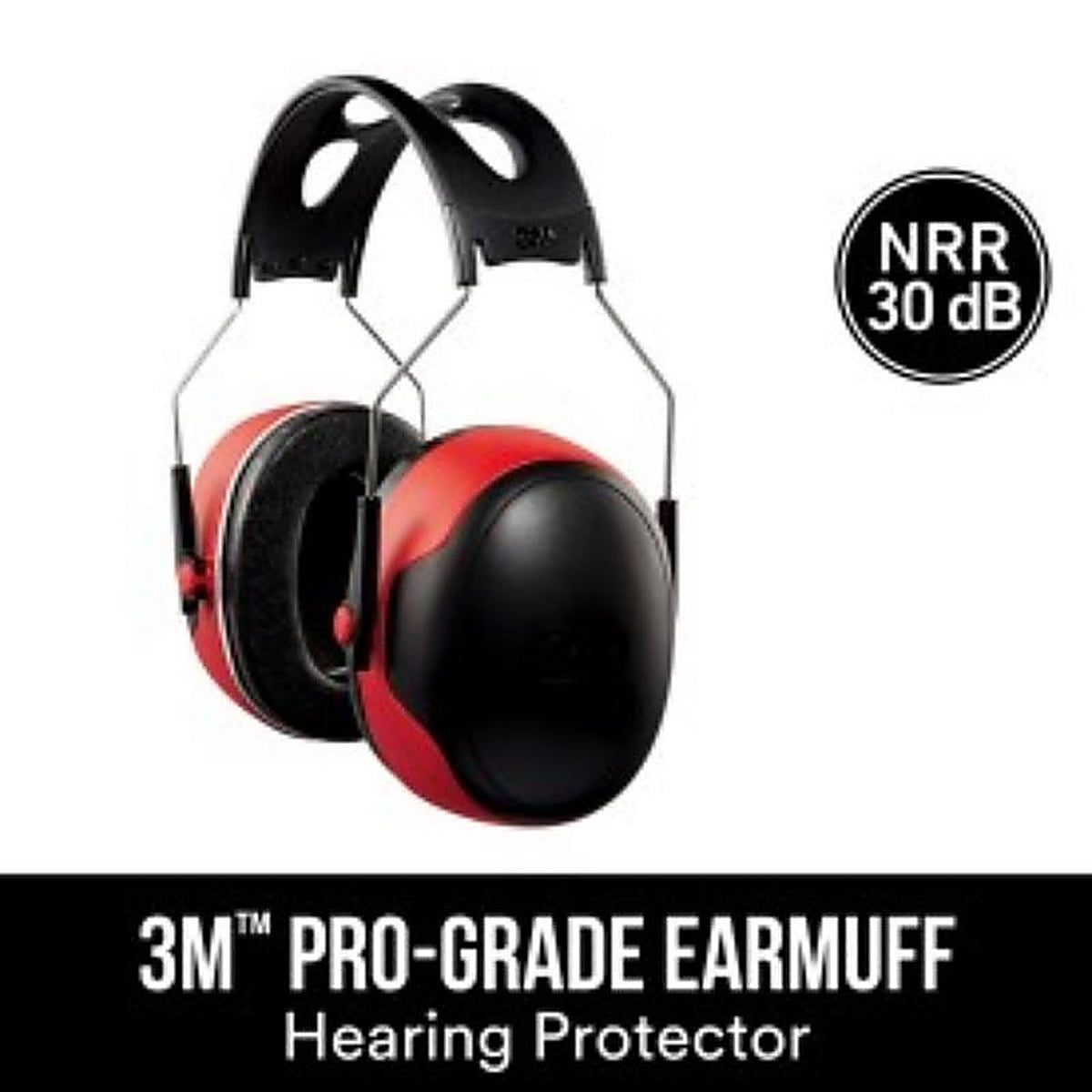 3M 90565-4DC-PS Pro-Grade 30 dB Steel Earmuffs Black 1 pair