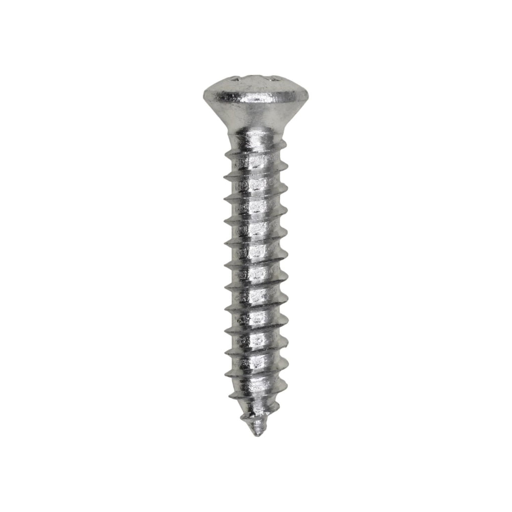 Auveco 2578 10 x 1" with #8 Head Phillips Oval Head Tapping Screw Zinc