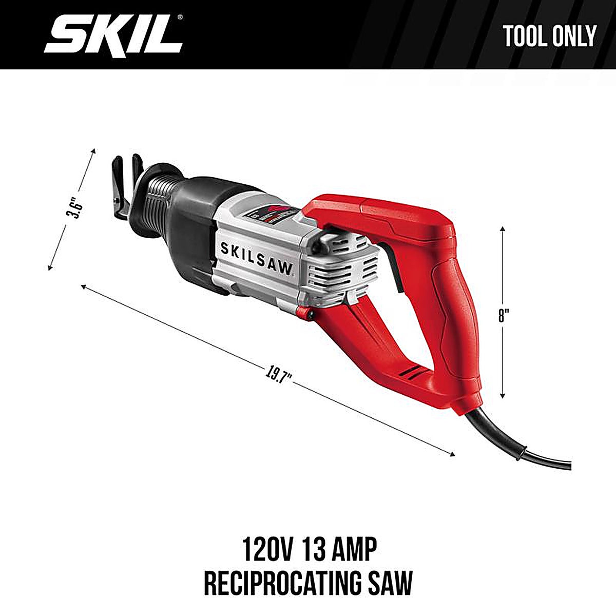 Skil SPT44A-00 SKILSAW 13 amps Corded Reciprocating Saw