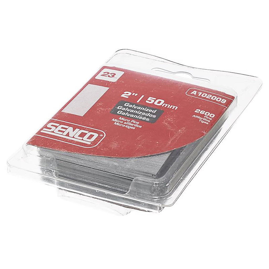 Senco A102009 2 in. 23 speed Straight Strip Micro Pins Smooth Shank