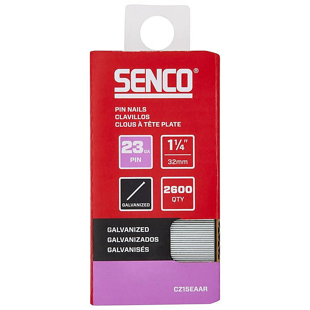 Senco A101259 1-1/4 in. 23 Ga. Straight Strip Micro Pins Smooth Shank 2,600/Pack