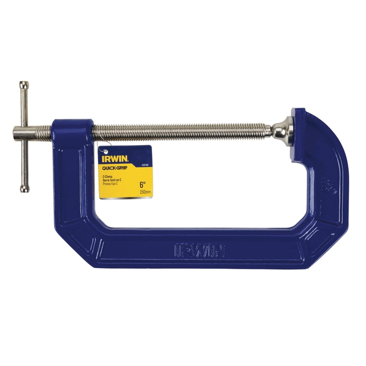 Irwin 225106 Quick-Grip 6 in. x 3-1/2 in. D Adjustable C-Clamp 900 lb. 1/pc.