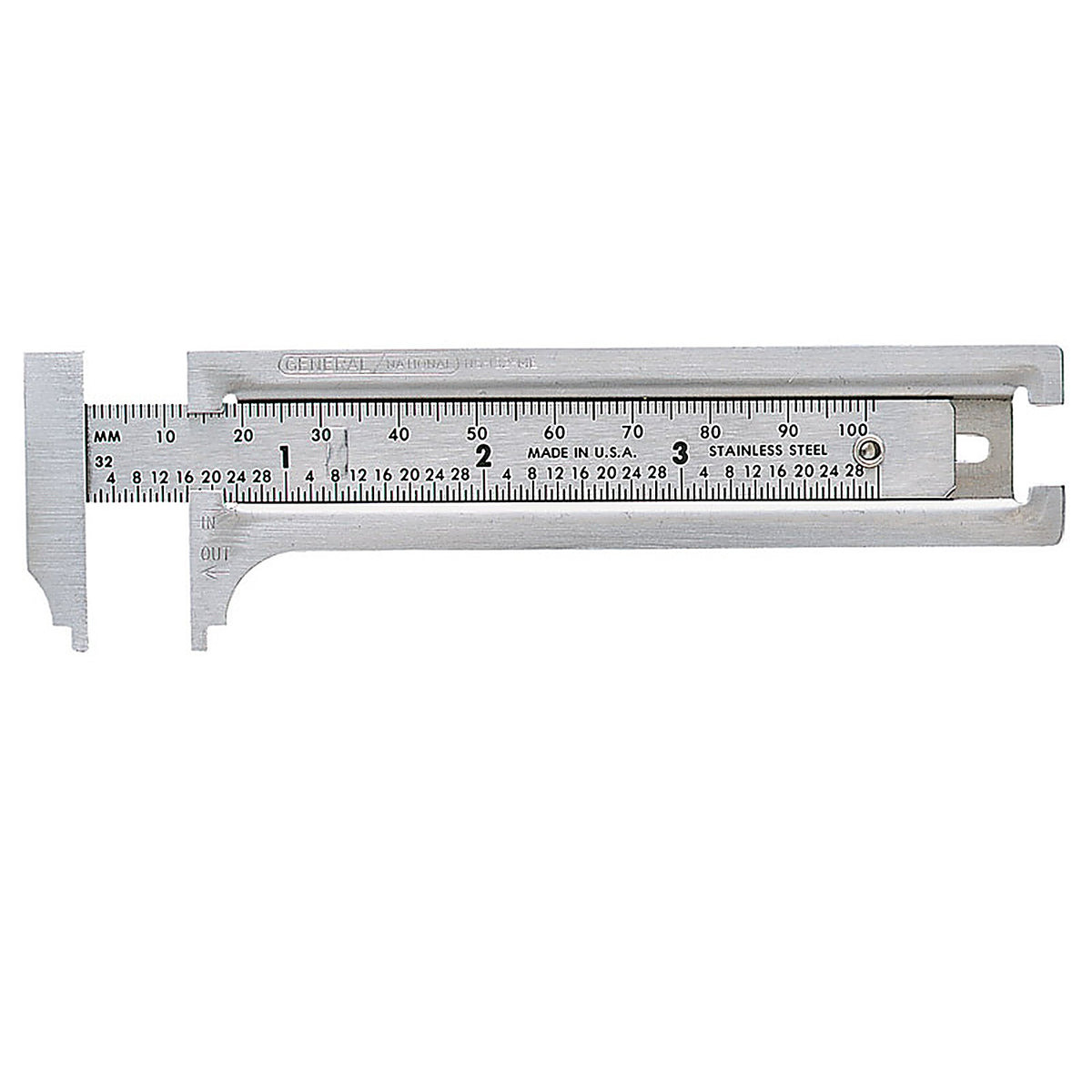 General Tools 132ME 8-13/16 in. L x 3 in. W Slide Caliper 1/pc.