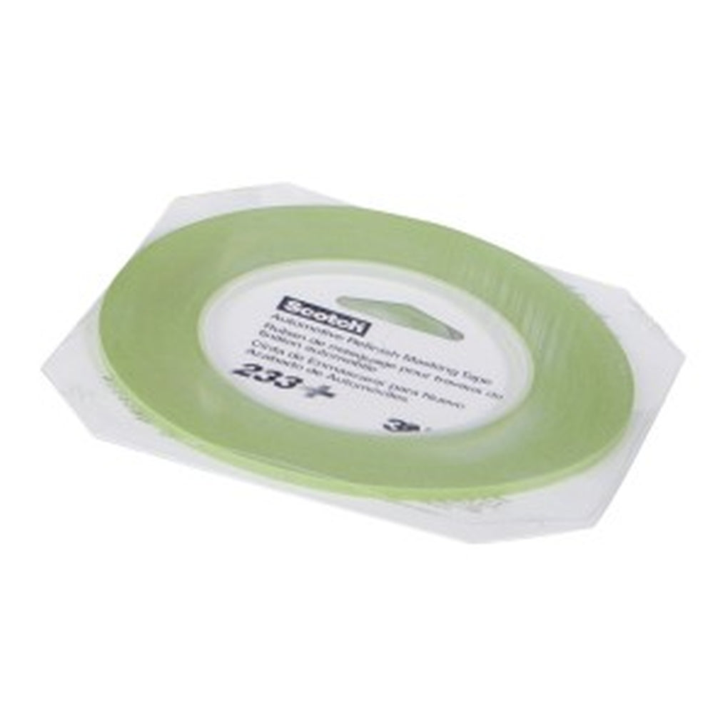 3M 26343 Scotch Performance Green Masking Tape 233+, 3 mm width (.11 inches)