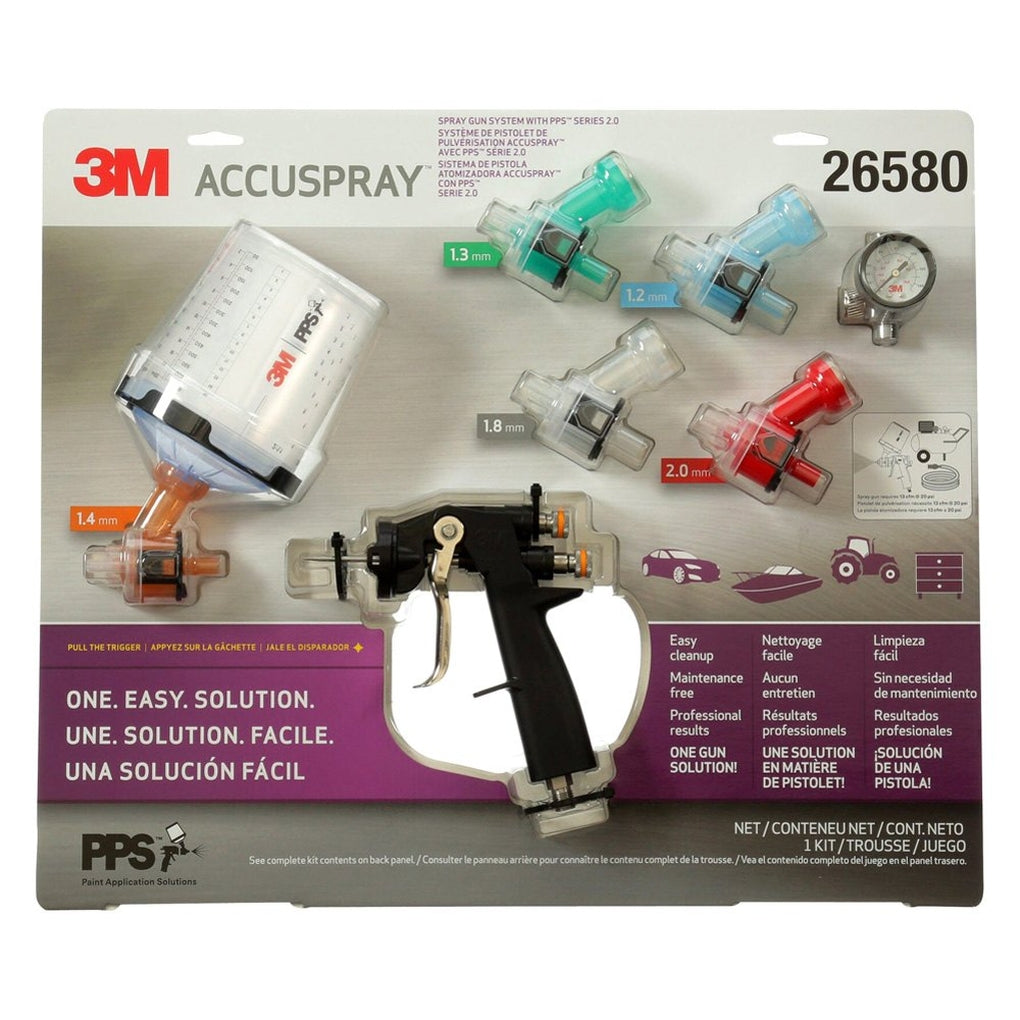 3M 26580 Accuspray ONE Spray Gun System with PPS Series 2.0 Spray Cup S