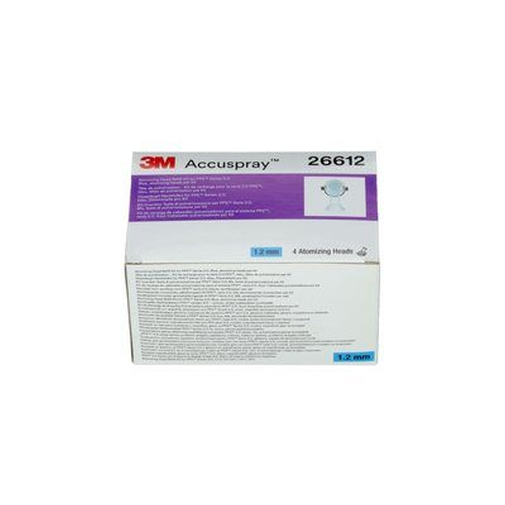 3M 26612 Accuspray Atomizing Head Refill Pack PPS Series 2.0, Blue, 1.2