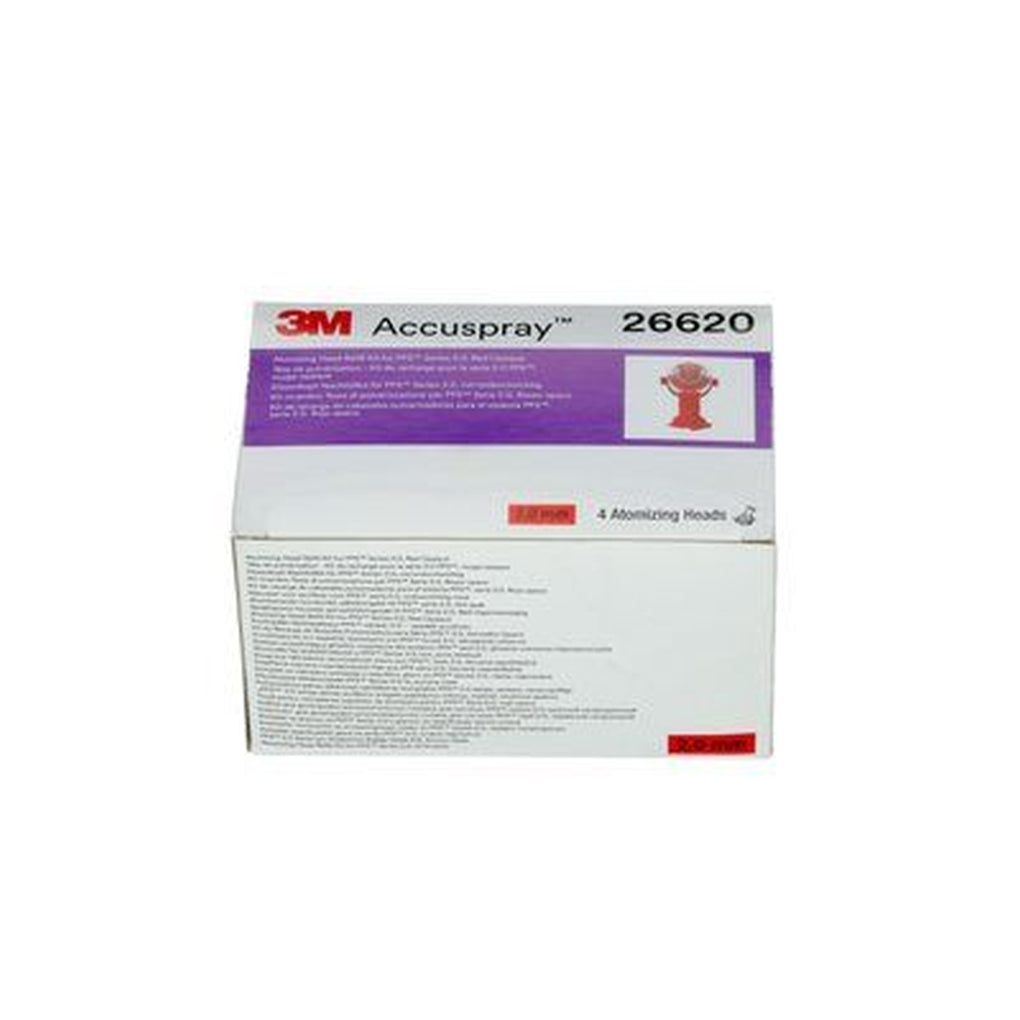 3M 26620 Accuspray Atomizing Head Refill Pack for PPS Series 2.0, Red,