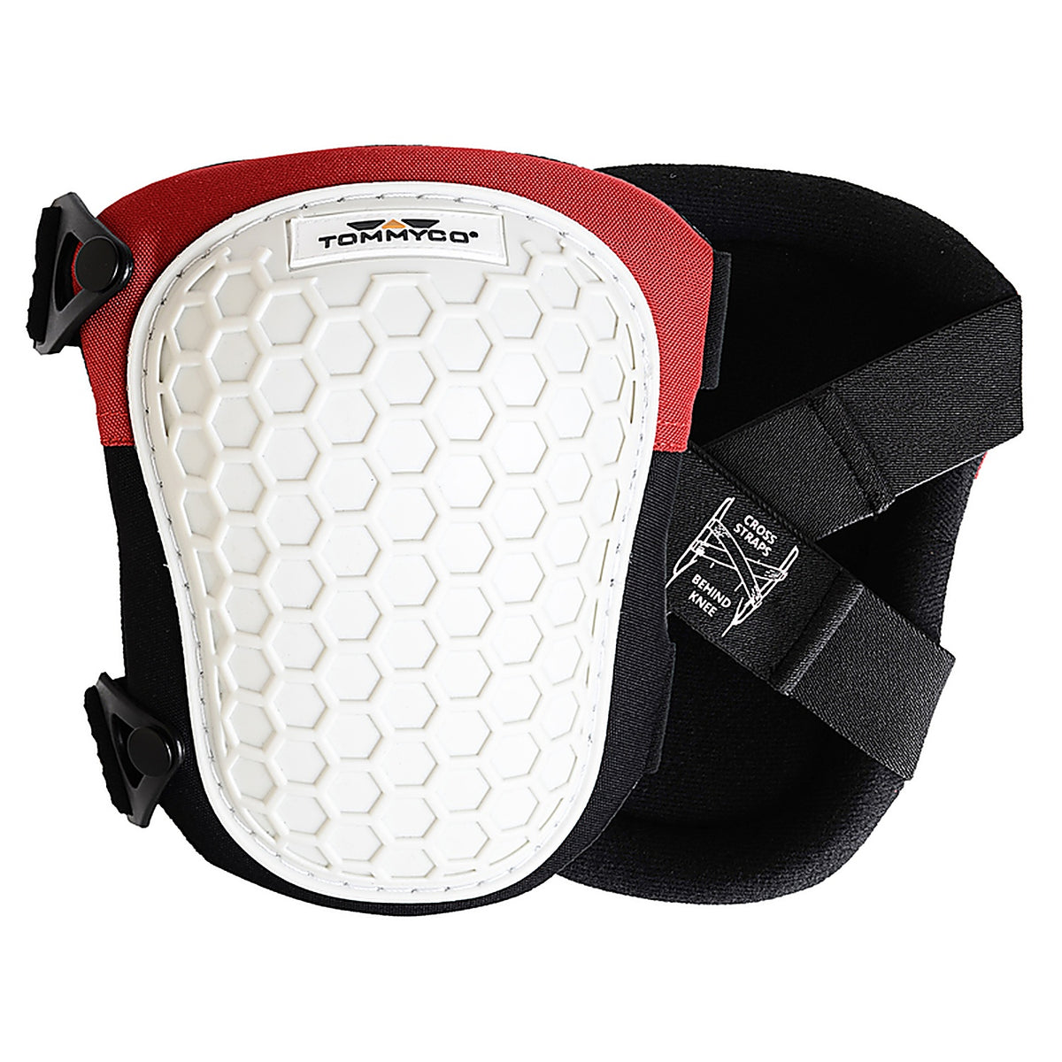 TommyCo 40170 6.5 in. L x 3.5 in. W Foam Knee Pads Black/White
