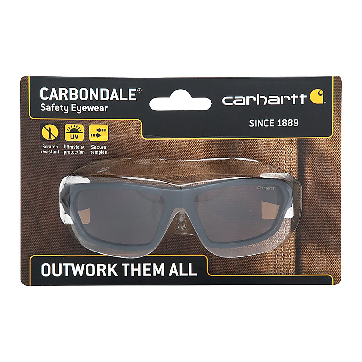 Carhartt CHB218DCC Carbondale Anti-Fog Safety Glasses Bronze Lens Black Frame 1/pc.