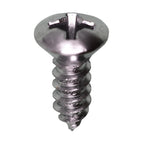 Auveco 2707 6 X 1/2" Phillips Oval Head Tapping Screw Chrome