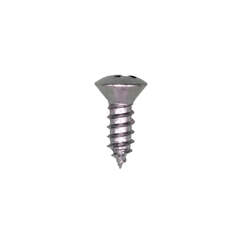 Auveco 2707 6 X 1/2" Phillips Oval Head Tapping Screw Chrome