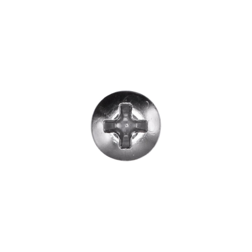 Auveco 2713 8 x 1" Phillips Oval Head Tapping Screw Chrome
