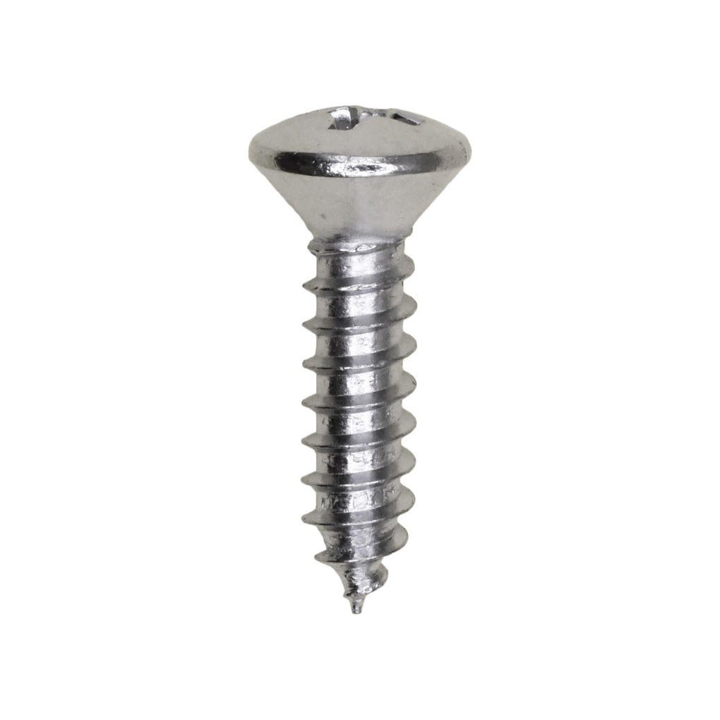 Auveco 2728 10 X 3/4" Phillips Oval Head Tapping Screw Chrome