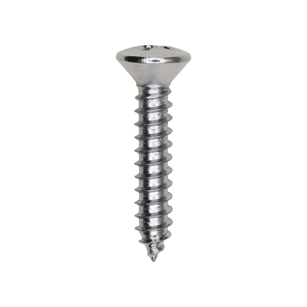 Auveco 2731 10 X 1" Phillips Oval Head Tapping Screw Chrome