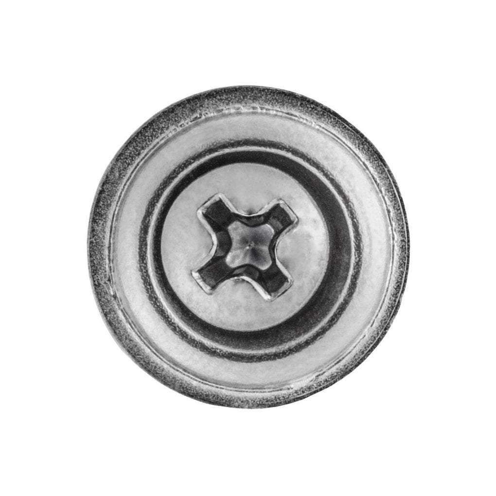 Auveco 2751 8 x 3/4" Phillips Oval Head Sems Tapping Screw Countersunk Chrome