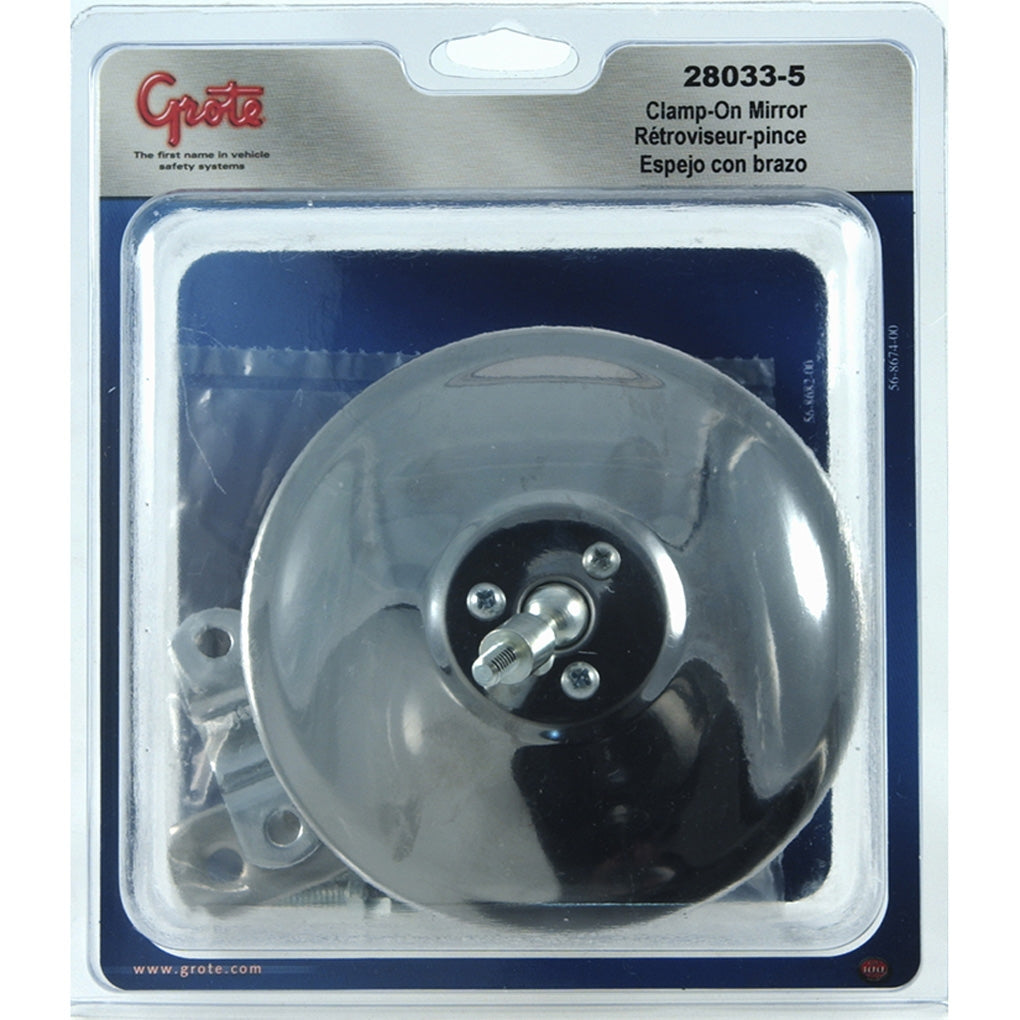Grote 28033-5 5" Round Clamp-On Spot Mirror