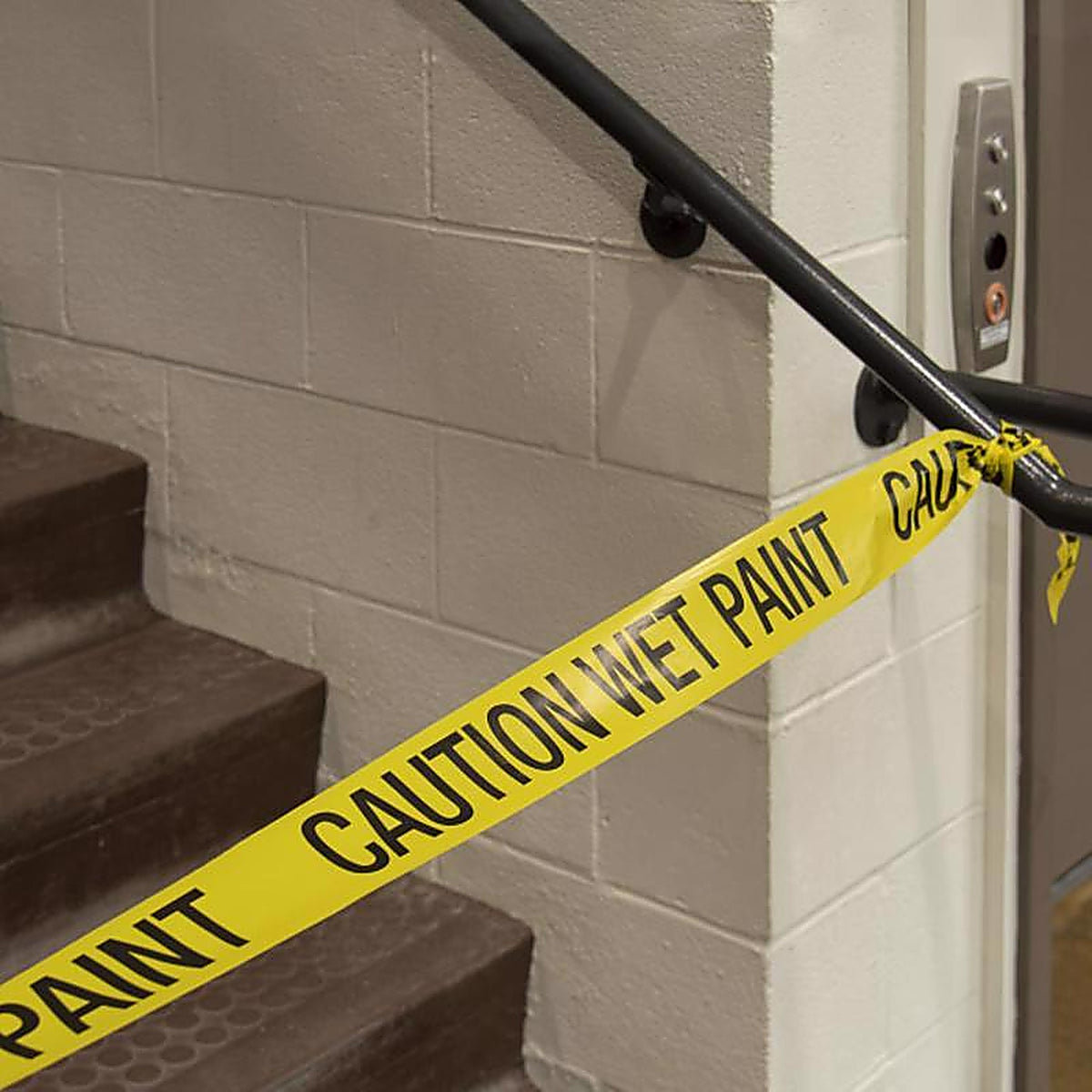 C.H. Hanson 15011 200 ft. L x 3 in. W Plastic Caution Wet Paint Barricade Tape Yellow