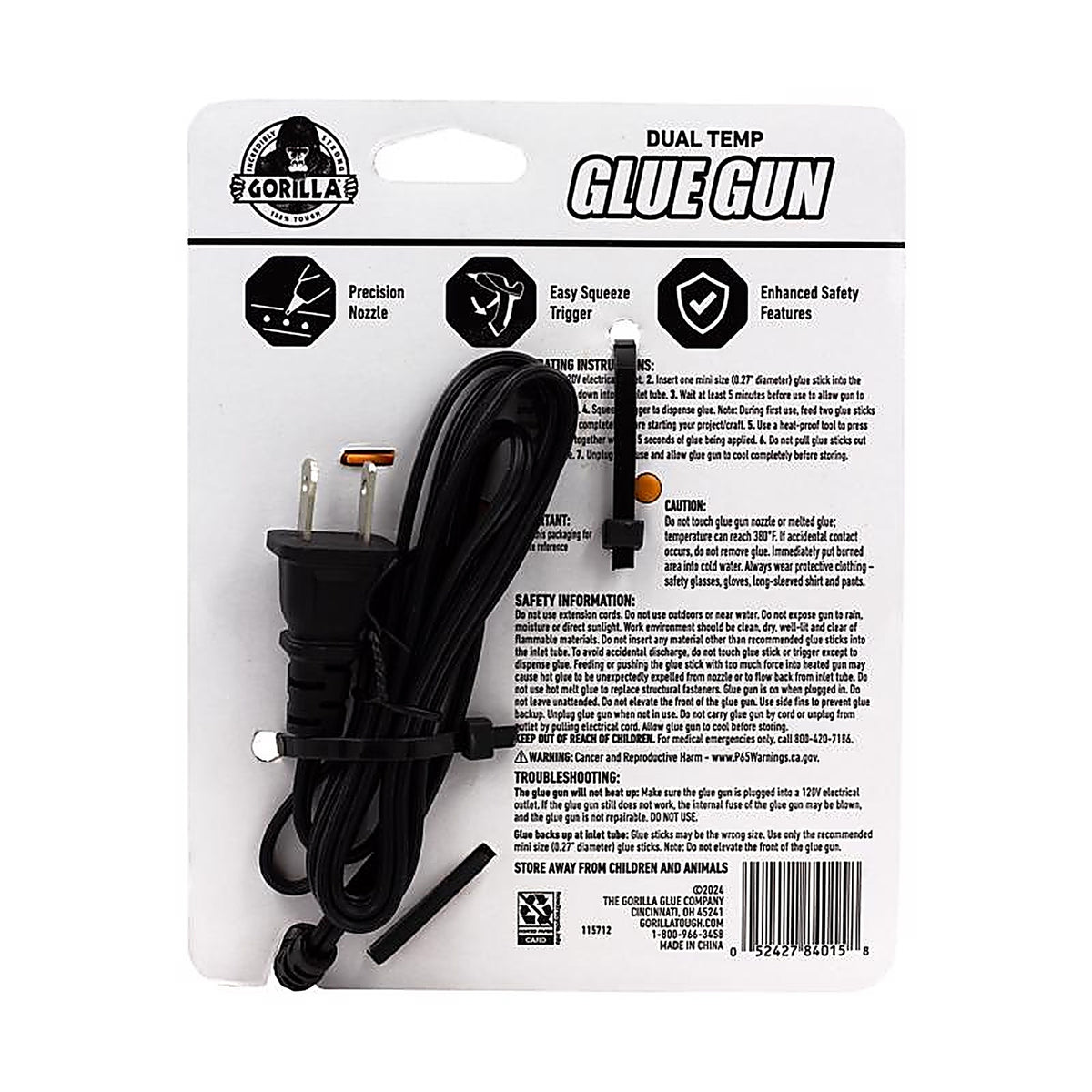 Gorilla 8401502 20 watt Dual Temperature Mini Glue Gun