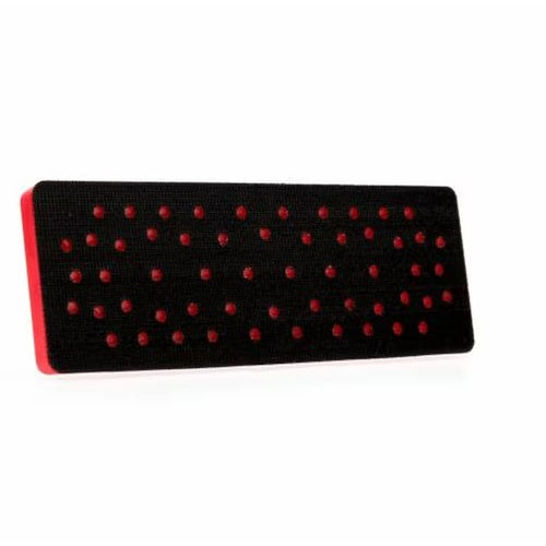 3M 28531 Hookit Clean Sanding Pad 28531, 70 mm x 198 mm x 12.7 mm 33 Holes Red Foam 60440238495