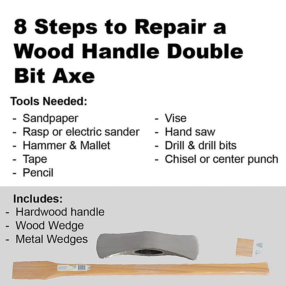 Truper MG-DHM-3 1/2H 35 in. Wood Axe Replacement Handle