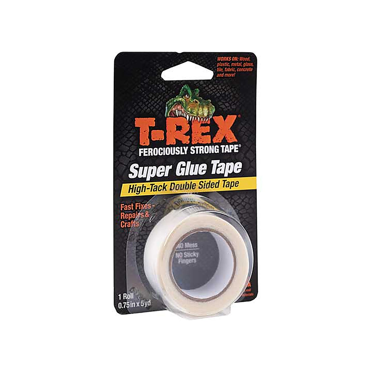 Shurtape - 286853 - T-Rex Double Sided Super Glue Tape-Clr, 0.75 In.x5 Yd