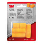 3M 90580H4-C 23 dB Foam Ear Plugs Orange 4 pair