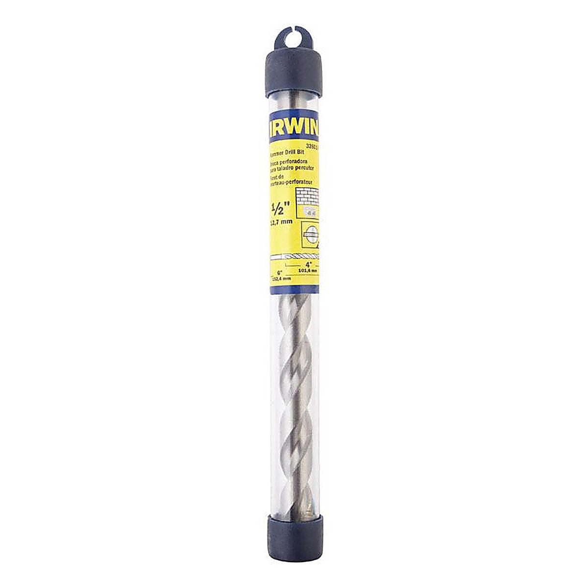 Irwin 326015 1/2 in. x 6 in. L High Speed Steel Percussion Drill Bit 1/pc.
