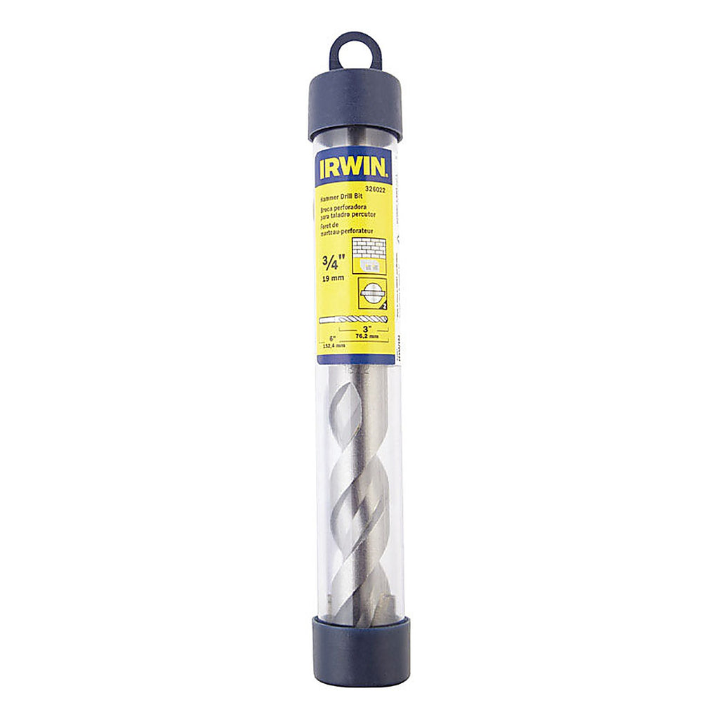 Irwin 326022 3/4 in. x 6 in. L High Speed Steel Percussion Drill Bit 1/pc.