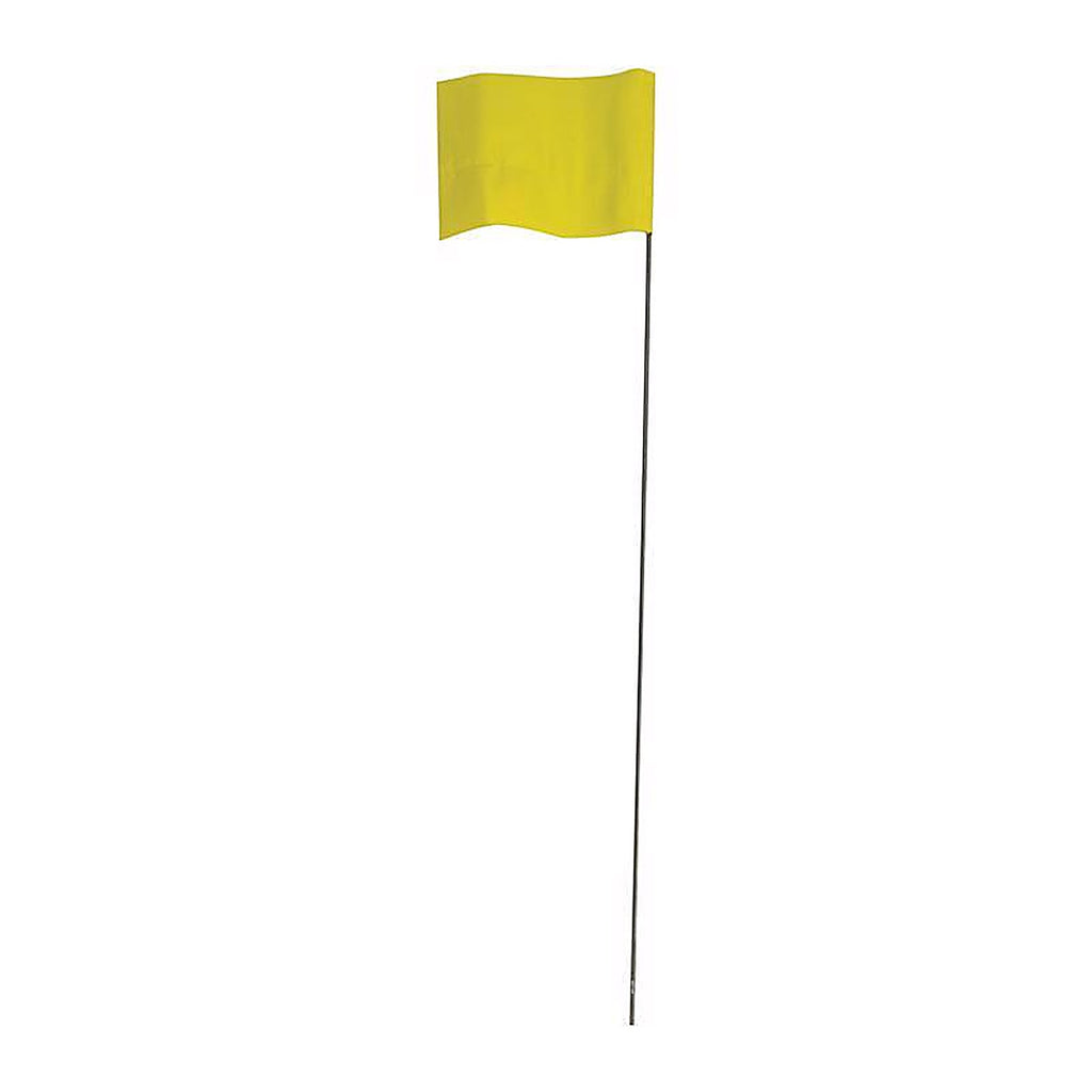 C.H. Hanson 15084 21 in. Yellow Marking Flags Polyvinyl 100/Pack