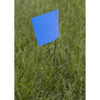 C.H. Hanson 15085 21 in. Blue Marking Flags Polyvinyl 100/Pack