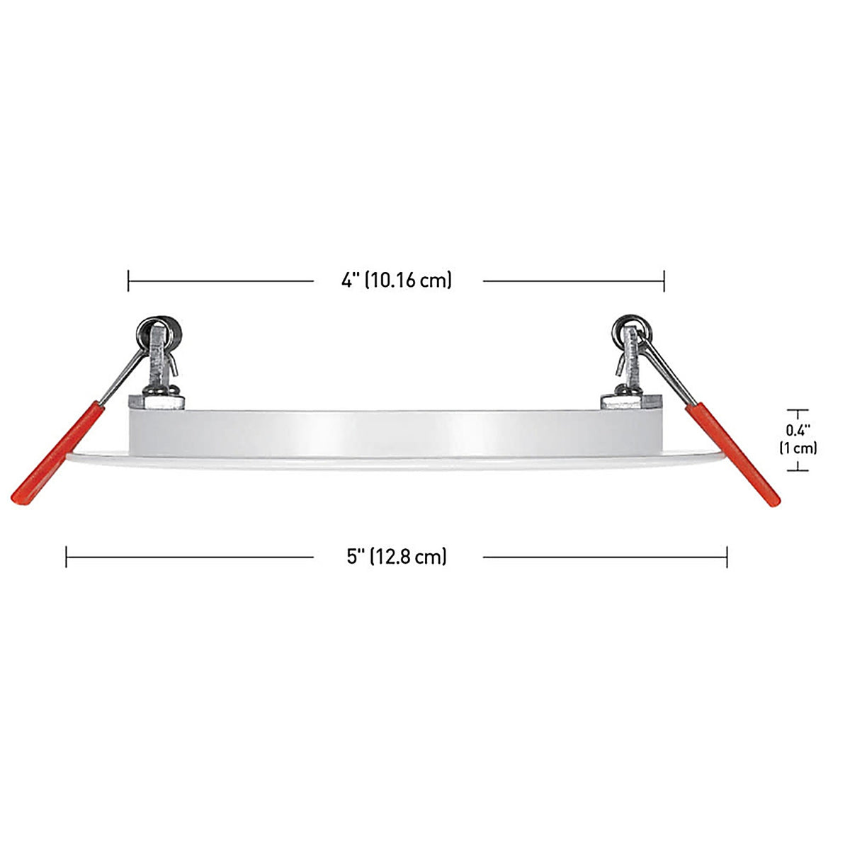 Globe Electric 91497 Ultra Slim Energy Star Frost White 4 inch in. W Metal LED Recessed Light 60 watt